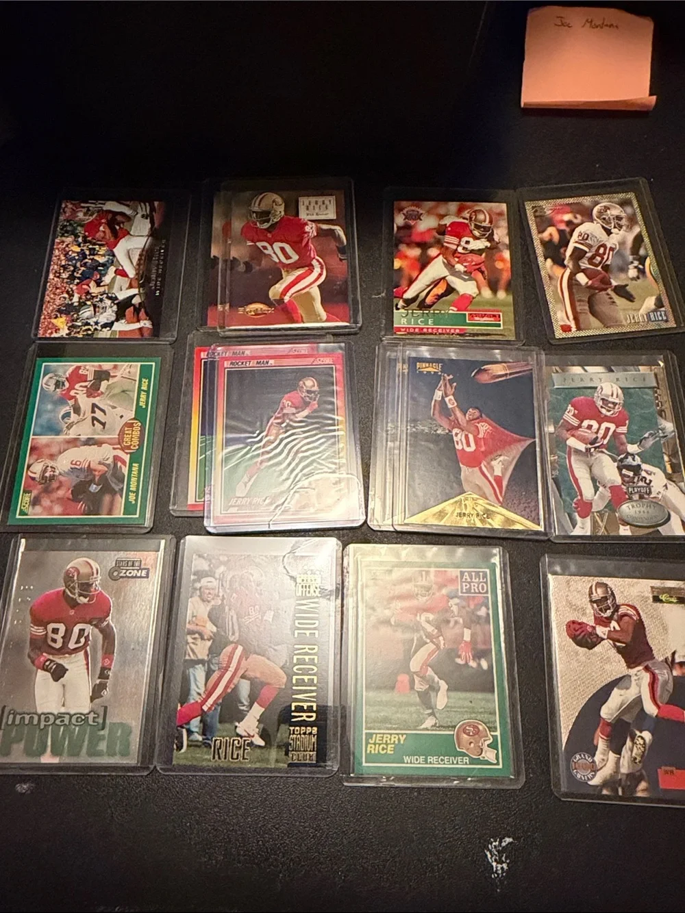 Jerry Rice Football Card Lot